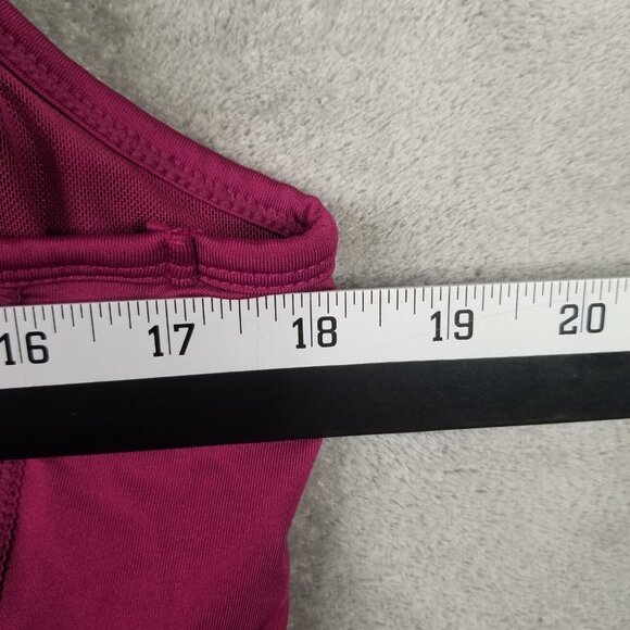 Womens Raspberry Rose J. Dow Fitness Bodysuit Workout Polyester Stretch Size XL - Picture 7 of 9
